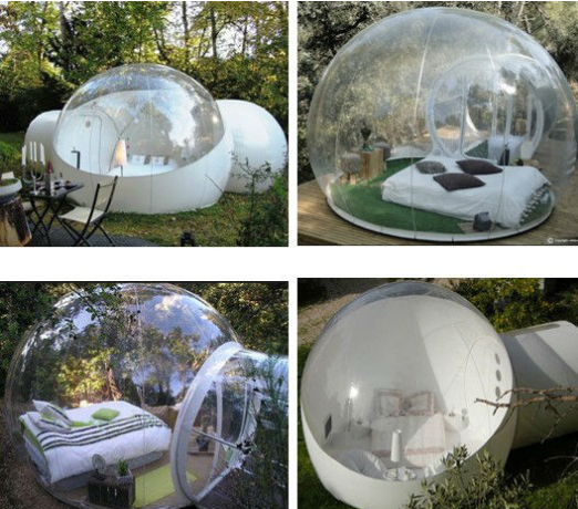 水に顧客用透明で膨脹可能な泡テント