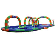 Children Inflatable Amusement Park With Entertaining Race Track