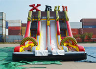 Ice Age Theme Inflatable Slide Rental Double Slide With Palm Tree / Inflatable Ice Age Slide
