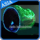 2015 colorful luminous inflatable water roller with shiny light