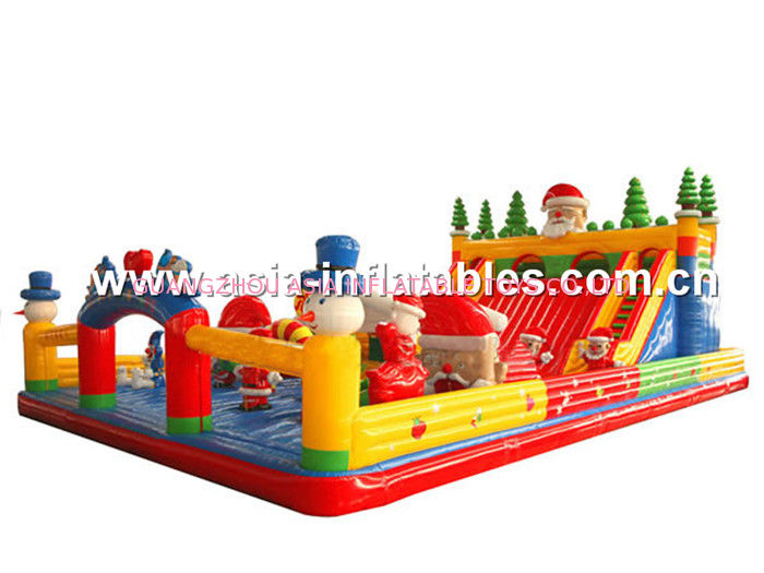 Outdoor Inflatable Playground With Arches For Children Park Games