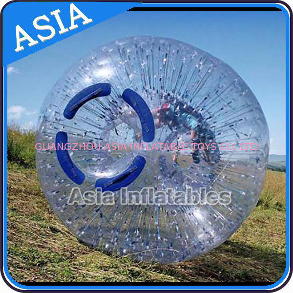 Transparent Or Clear Inflatable Down Hill Zorb Ball TPU / PVC